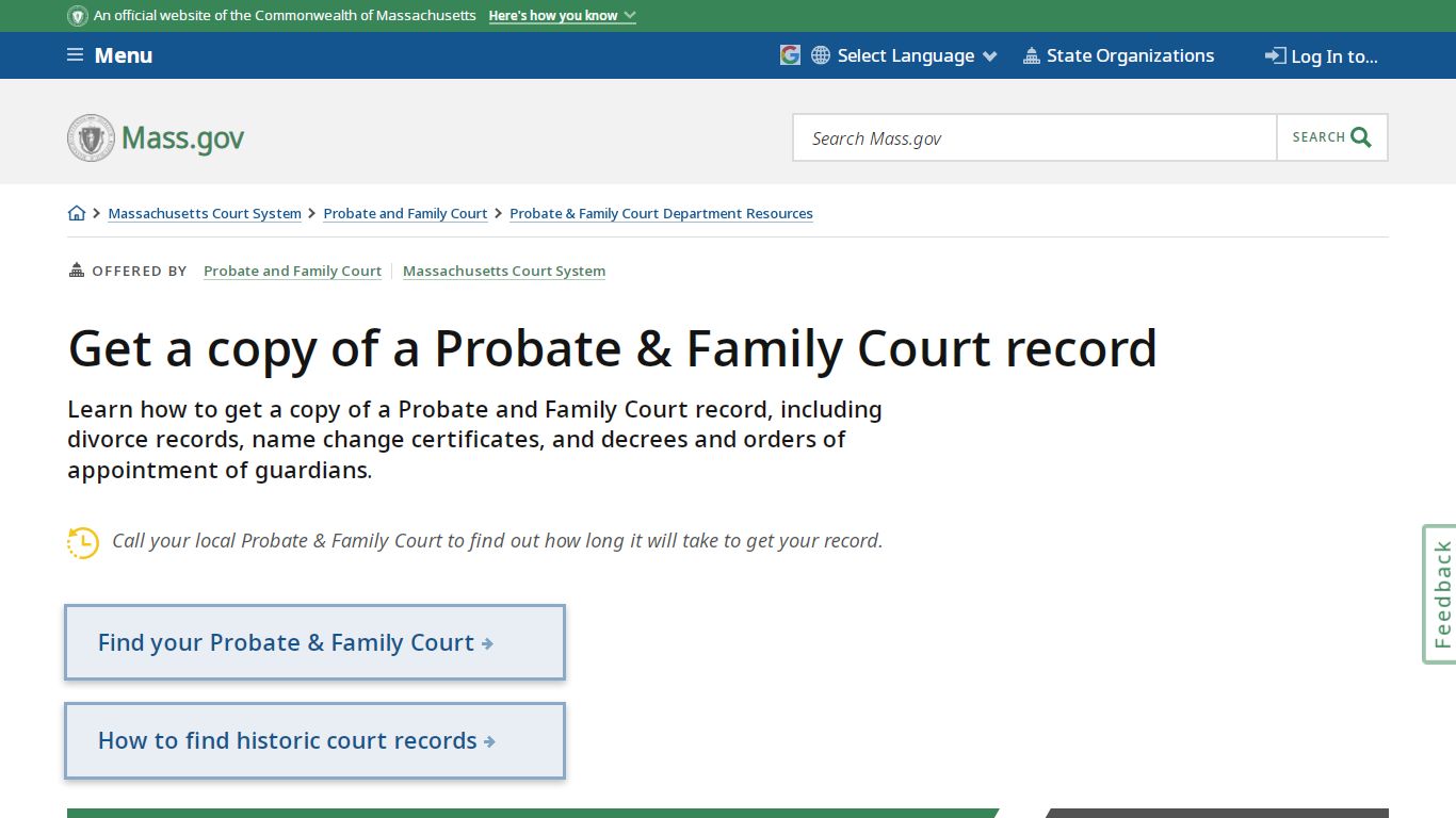 Get a copy of a Probate & Family Court record | Mass.gov